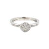 Diamantring i 18k vitguld med små diamanter