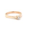 Diamantring i 18k guld- 0,10 ct