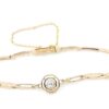Armband i 18k guld med en diamant på ca 0,10 ct