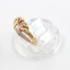 Ring i 18k guld med små diamanter.Vikt 1.97 g