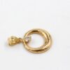 Hänge i 18k guld med en zirkon sten.Vikt 0.36 g
