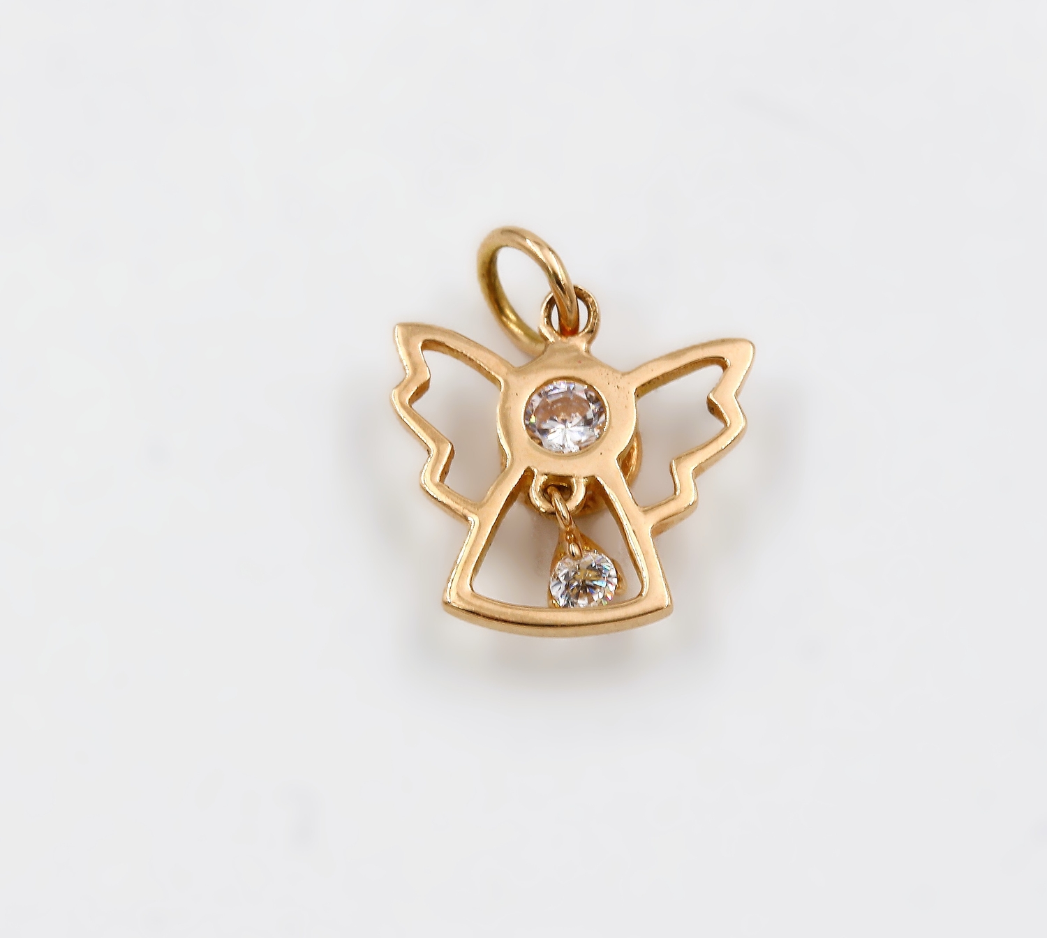 Hänge i 18k guld med zirkon stenar