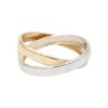 Ring i 18k guld med zirkoner
