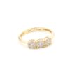 Ring i 18k guld med zirkon stenar