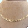 X-länk halsband doserad i 18k guld. vikt: 12,95g