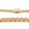 X-länk halsband med stavar i 18k guld- doserad. vikt:24,65g