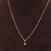 Venezia halsband med diamanthänge i 18k guld .Vikt 3,78 g