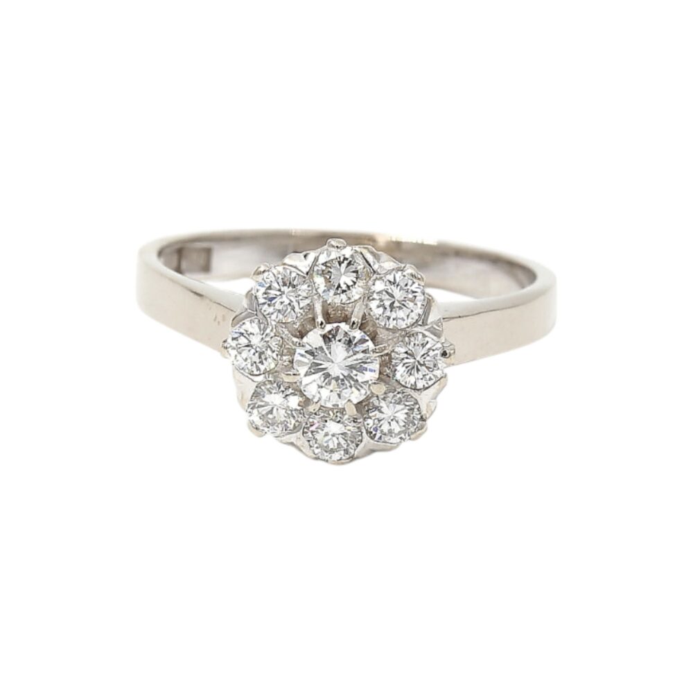 Diamantring i 18k guld vitguld 0,55 ct