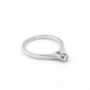 Solitär ring i 18k vitguld 0,10 ct