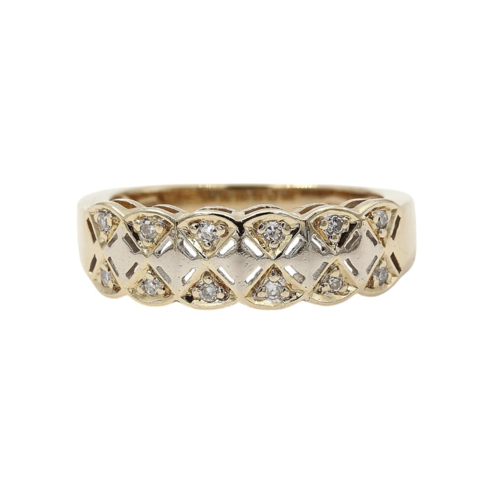 Diamantring i 18k guld