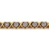 Armband i 18k guld med många små diamanter. Vikt:13.84g