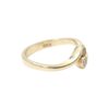 Diamantring i 18k guld med en gul safir