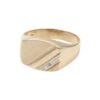 Klackring med en liten diamant.