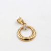 Hänge i 18k guld med en zirkon sten.Vikt 0.36 g