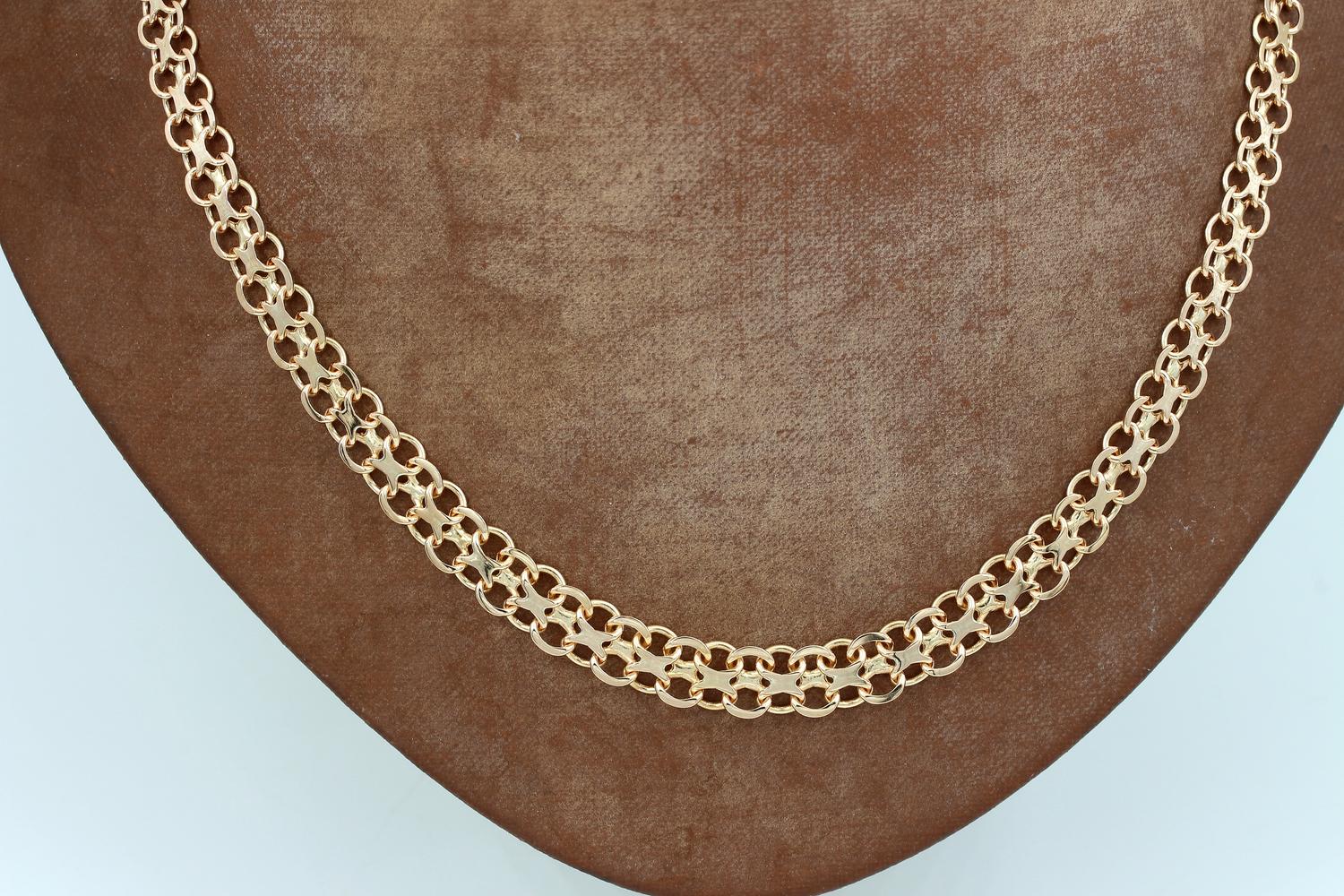 Halsband X-länk i 18k guld - doserad