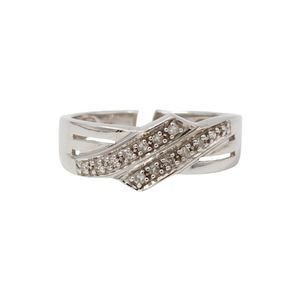 Diamantring i 18k guld vitguld ca 0.25 ct