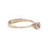 Ring i 18k guld med en cubic zirconia