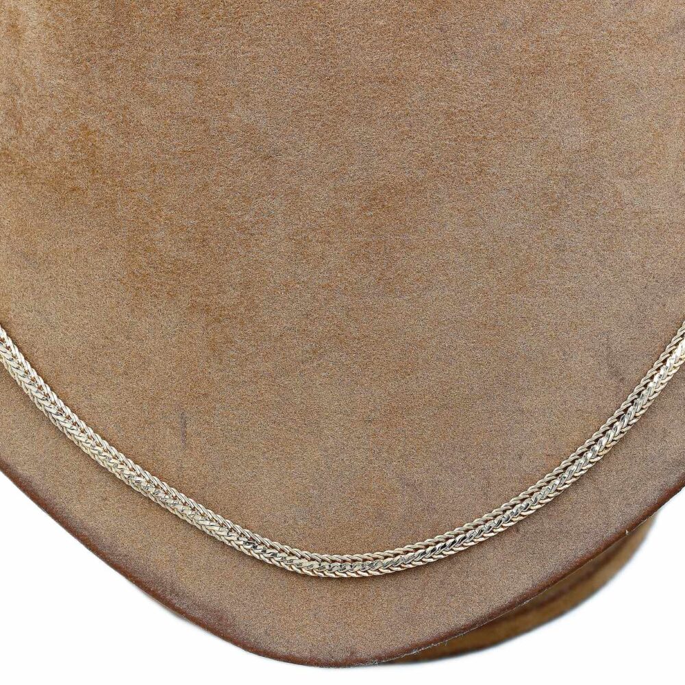 Halsband fiskben i 18k guld- massiv. Vikt 9.39g