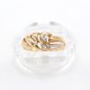 Ring i 18k guld med små diamanter.Vikt 1.97 g