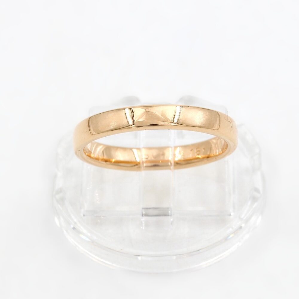 Vigselring i 18k guld - Massiv