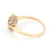 Diamantring med safirer i 18k guld 0,12ct. vikt: 3 g