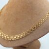 X-länk halsband med stavar i 18k guld- doserad. vikt:24,65g
