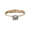Ring i 18k guld med en cubic zirconia