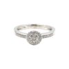 Diamantring i 18k vitguld med små diamanter