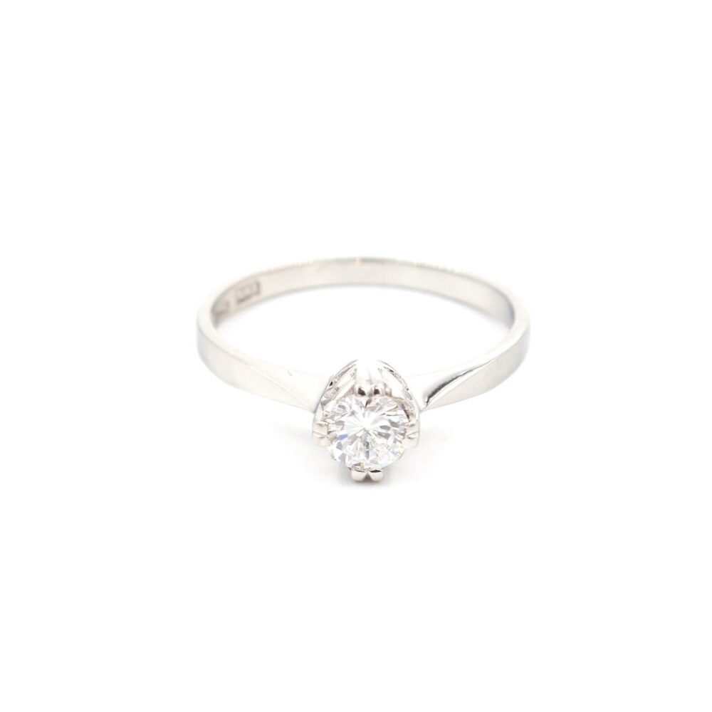 Diamantring i 18k guld -0,35 ct