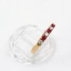 Ring i 18k guld med zirkon stenar.vikt:2.13g