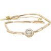 Armband i 18k guld med en diamant på ca 0,10 ct