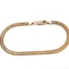 Fiskben armband i 18k guld. Vikt 6.46g