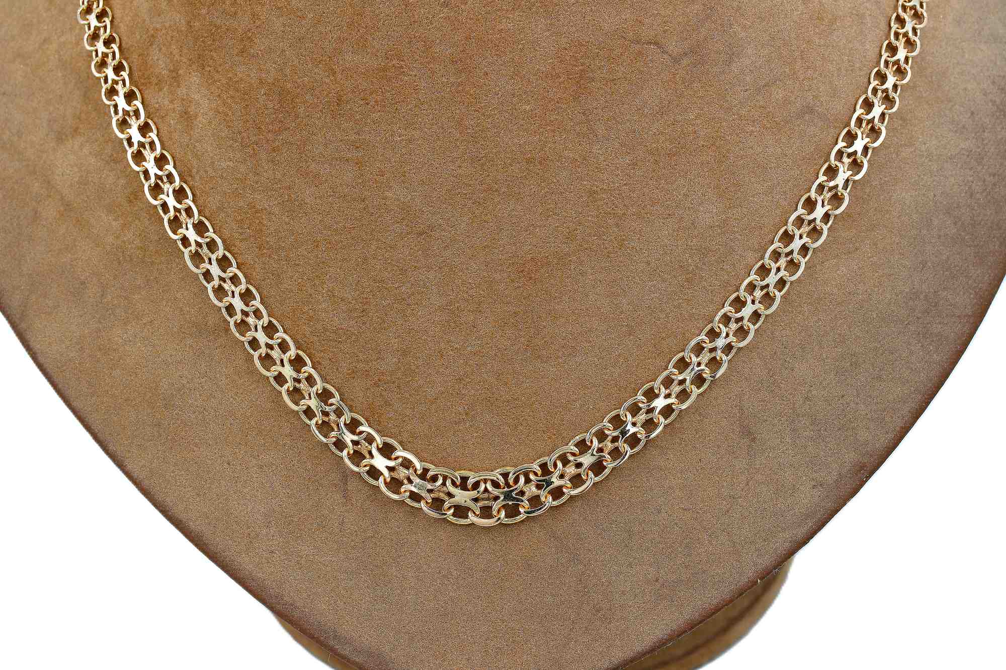 Halsband x-länk i 18k guld - doserad.Vikt 14.65g