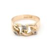Bismarck ring i 18k guld med diamanter
