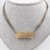 Ole Lynggaard halsband i 14k guld och sterling silver, diamanter på ca 0,12ct