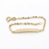 Armband med bricka i 18k guld.Vikt 2.21g
