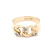 Bismarck ring i 18k guld med diamanter