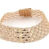 X-länk armband med stavar i 18k guld 5x. vikt: 20,9g