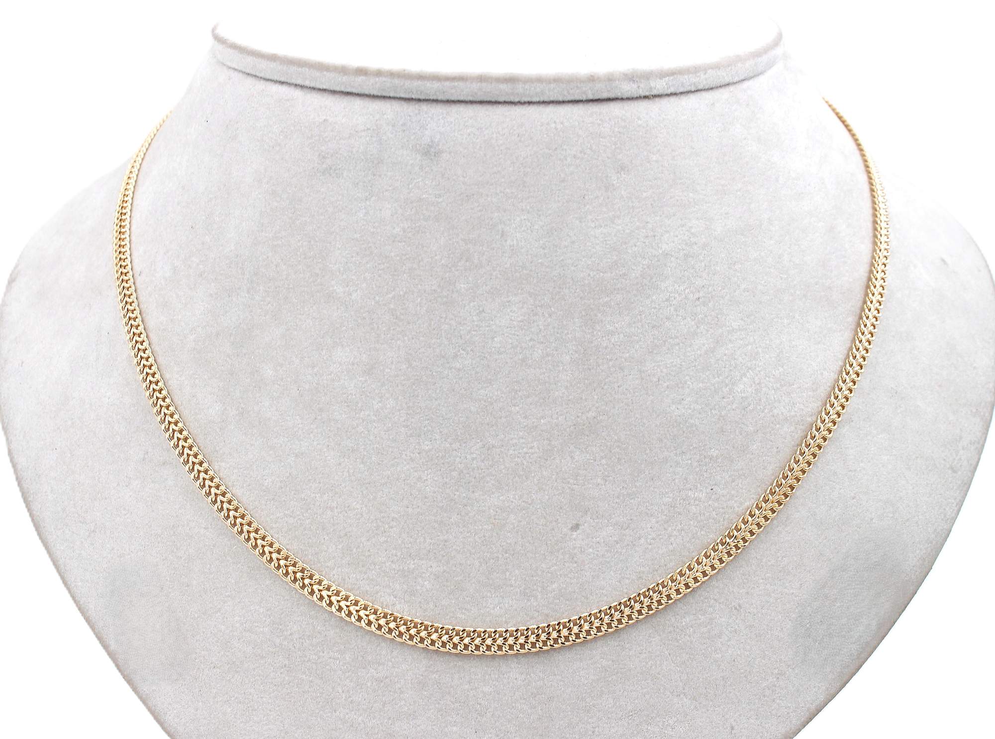 Halsband fiskben i 18k guld.Vikt 9.65g