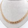 X-länk halsband med stavar i 18k guld. vikt: 25g