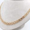 X-länk halsband med stavar i 18k guld. vikt: 25g