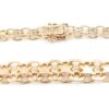 X-länk halsband i 18k guld. vikt: 25,55g