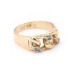 Bismarck ring i 18k guld med diamanter
