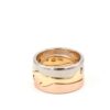 Georg Jensen fusion ring 3 delad i 18k guld,rose och vitguld. vikt:18,35g