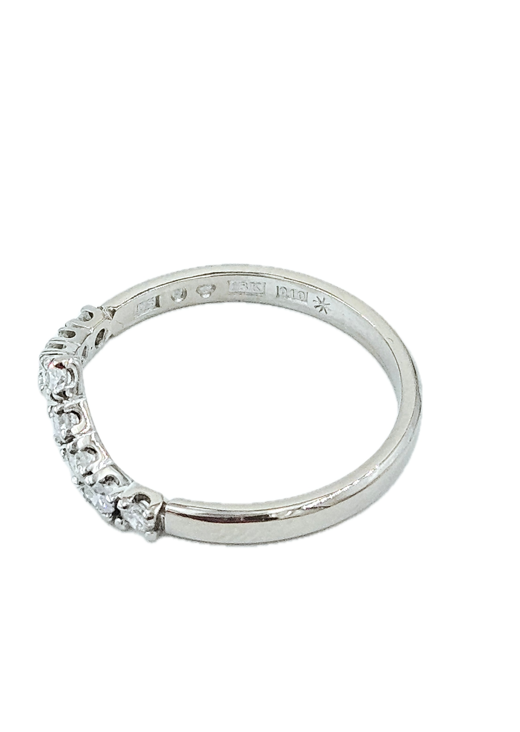 Diamantring i 18k vitguld 0,27 ct diamanter. vikt:2,28g