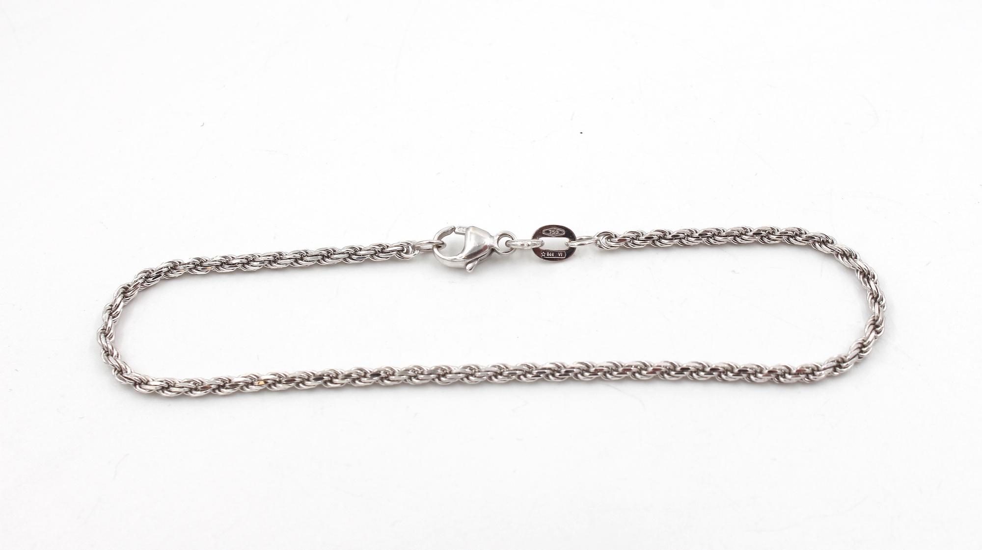 Cordell armband i 18k vitguld-massiv vikt: 3,4 g