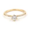 Diamantring i 18k guld ca 0,66 ct