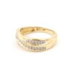 Diamantring i 18k guld 0,15 ct diamanter. vikt: 4,2g