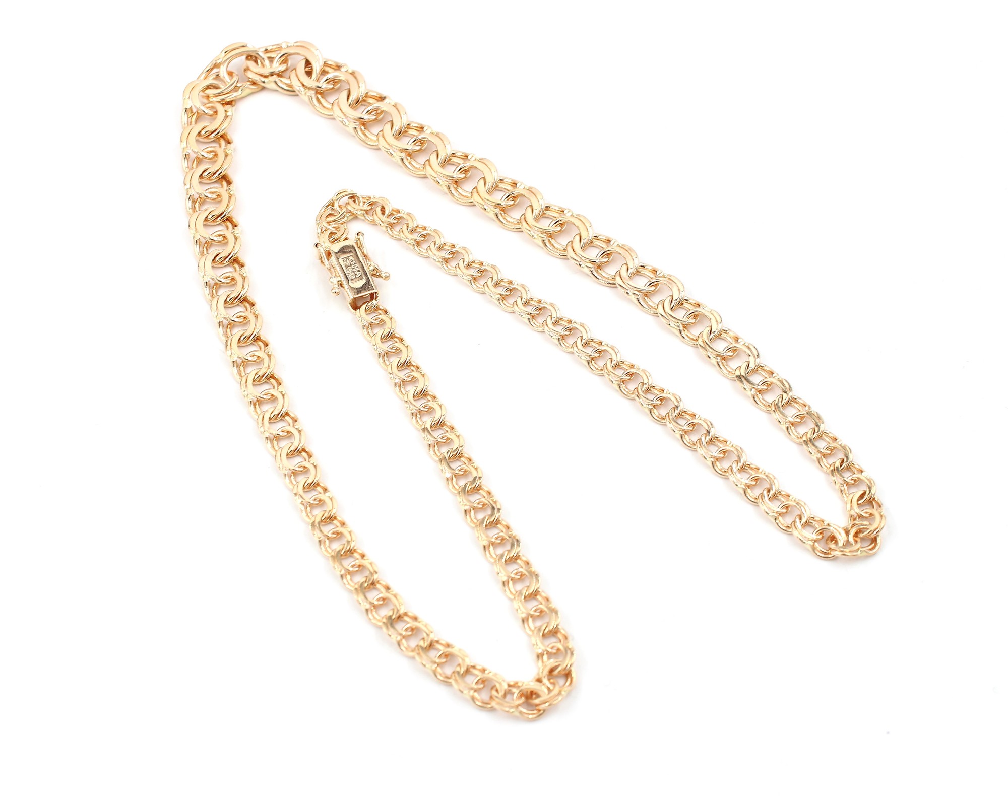 Bismarck halsband i 18k guld. vikt: 30,4g
