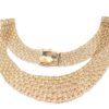 X-länk halsband med stavar i 18k guld 5X. vikt:57,79g